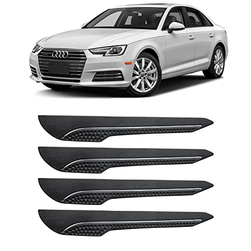 Image of AOSIS-Car Bumper Protector /Bumper Guard for Audi A4 with Single Chrome Stripe (4-Pcs)
