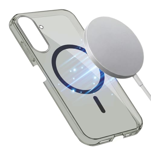 Image of Jkobi Lifetime Anti-Yellow MagSafe Compatible Clear Back Cover Case for Samsung Galaxy A26 5G (Sleek Hard Crystal | Shockproof and Camera Protection)