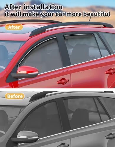 Image of in-Channel Window Visors Rain Guards for Toyota 4Runner 2010-2024 | Extra-Thick,Extra Durable,Window Deflectors,Vent Visors,Vent Shades,Car Accessories,Polycarbonate (PC)