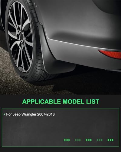 Image of SCITOO Mud Flaps Fit for Jeep Wrangler 2007-2018