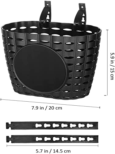 Yuiop Plastic Children Bicycle Basket, Bicycle Basket Storage Accessories Portable Simple Bicycle Basket #TOP2