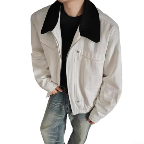 Veste ample à revers rétro confectionnée pour l'hiver