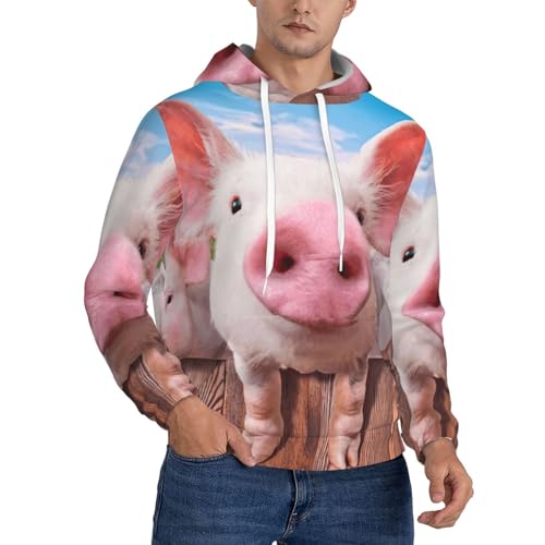 Sweat cochon mignon EdWal pour homme en style décontracté chic