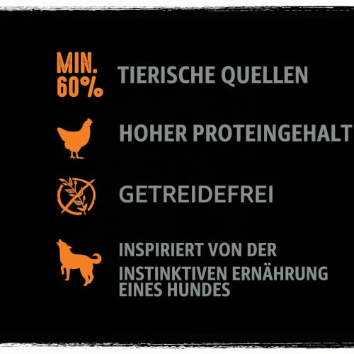 Crave Komplettes Trockenfutter für ausgewachsene Hunde, mit Truthahn und Huhn, 2,8 kg