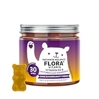 Intimate Balance Flora – Intimes Wohlbefinden – mit Vitamin B2 (Riboflavin) und C - Multivitamin – 30 Stück (1-Monats-Vorrat) – ohne zugesetzten Zucker, vegan – Bears with Benefits