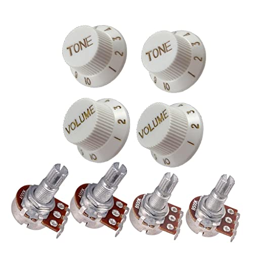LOVIVER pour Le Contrôle Du Volume de La Guitare et Le Potentiomètre A500K B500K avec - Les Beatles, Paul McCartney, John Lennon, RIngo Starr, George Harrison LOVIVER pour Le Contrôle Du Volume de La Guitare et Le Potentiomètre A500K B500K avec