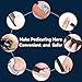 Wea&Hea Electric Callus Remover for Feet with 3 Roller Heads 2 Speed Rechargeable Waterproof Professional Pedicure Kit 17 in 1 Foot File Tools Perfect for Dead Hard Cracked Dry Skin