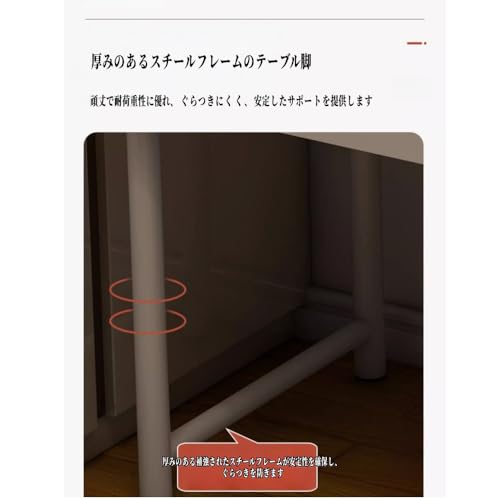 ZVTU 化粧台デスクトップ テーブルと引き出し小さなセット いベッドルーム化粧台 女の子のためのコンパクトドレッサー コンパクトな学習オフィス適切な (80CM（ダブル引き出し）,ホワイト)