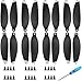Hengrongshen Mavic Mini Propeller, 16 Pcs Drohne Mavic Mini Propeller mit 24 Schrauben und 2 Schraubendreher, Mavic Mini Zubehör für Drohnenersatz, 4726 Propeller für Mavic Mini (Silber)
