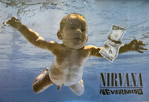 Poster Nirvana Nevermind 60x84 cm - Grande Affiche Album Rock Vintage