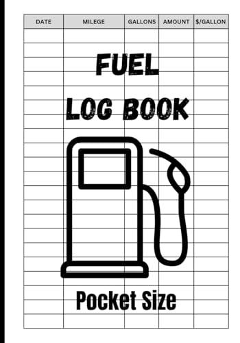 fuel log book Pocket Size: Simplified mileage and gas tracking fo...