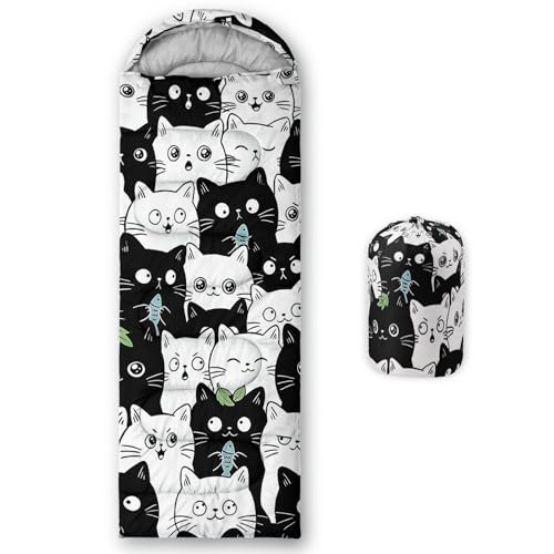 Image of QOOMO Camping Sleeping Bags,3 Season Warm & Cool Weather,Lightweight,Waterproof Sleeping Bags for Adults & Kids,Traveling,and Outdoors,Camping Gear Equipment