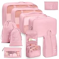 Set Di 10 Cubi Da Viaggio Anjing A Compressione – Organizer Per Valigia Con Borsa Scarpe E Toilette, Varie Misure - 5