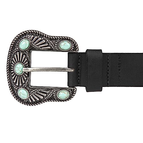 Image of Lucky Brand Women's Western Leather Belt | Classic | Fashion | Vintage | Buffalo Leather | Western-Inspired