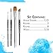 Princeton Aqua Elite, Series 4850, Synthetic Kolinsky Watercolor Paint Brush, 4 Piece Set