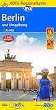  ADFC-Regionalkarte Berlin und Umgebung mit Knotenpunktnetz 1:75.000, reiß- und wetterfest, GPS-Tracks Download (ADFC-Regionalkarte 1:75000)