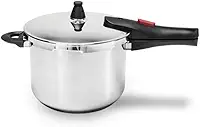 Brinox - Panela de Pressão Inox Ultra com Fundo Triplo 4L Ø20 cm - 4 Dispositivos de Segurança