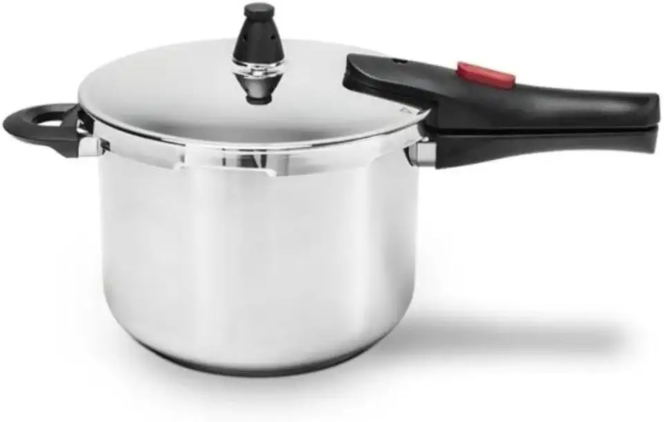 Brinox - Panela de Pressão Inox Ultra com Fundo Triplo 4L Ø20 cm - 4 Dispositivos de Segurança