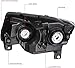 Headlights Headlamp Assembly Halogen Compatible with 2011-2017 Jeep Compass,2011-2013 Jeep Grand Cherokee, NOT for HID Models