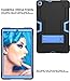 Cantis Galaxy Tab A 10.1 Case 2019 Model(SM-T510/T515),Slim Heavy Duty Shockproof Rugged Case High Impact Full Body Protective Case for Samsung Galaxy Tab A 10.1 Inch 2019 Release (Black+Blue)