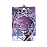 My sweety pop | Set di 3 accessori Frozen | Diadema viola collana e bracciale | Costume da principessa per bambini da 3 a 5 anni | Idea regalo per compleanno e festa in costume
