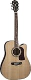 Washburn Heritage Series HD10SCE Acoustic-Electric Cutaway Dreadnought Guitar Natural