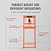 VEVOR Hydraulic Shop Press, 12 Ton/26000lbs, H-Frame, 4-Hold Adjustable Height, with Movable Plates, for Garage or Professional Users, Orange