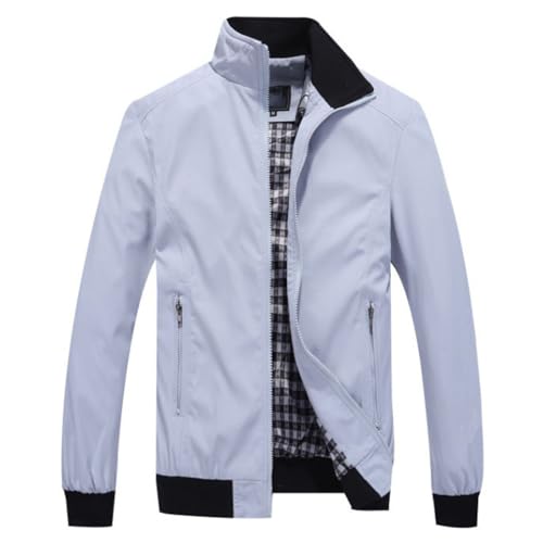 ジャケット メンズ 秋服 スリム コート アウター トップス 大きいサイズ 薄手 防風 ファスナー 軽量 撥水 長袖 無地 ゴルフウェア ウインドブレーカー カジュアル ジャンパー スタジャン ブルゾン おしゃれ 通勤 通学 春秋用