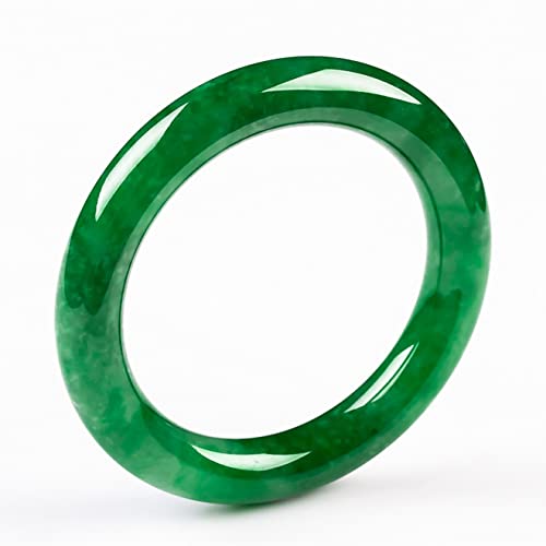 Bracelet en jade vert jonc rond contre le stress bijou feng shui naturel
