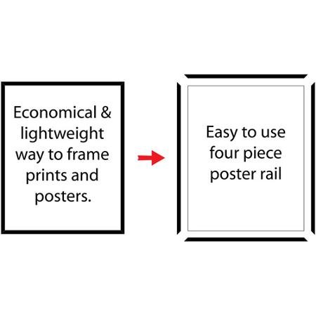 Mainstays 24x36 Basic Poster & Picture Frame, Black, Set of 2 - Thumbnail 3