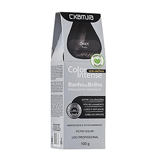 C.Kamura, Color Intense-Tonalizante Hidratante Banho de Brilho, 100 ml, Ônix/preto