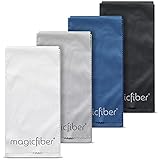 MagicFiber Microfiber Eyeglass, Sunglasses, Cell Phone Cleaning Pouch Case (4 Pack) – Ultra Soft Storage with Cleaning Cloth Closure Flap