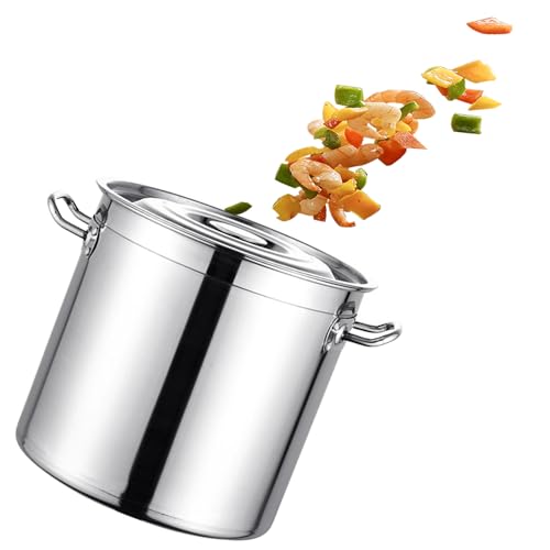 Pentola per Asparagi in Acciaio Inossidabile Pasta A Vapore Multi-Pot con Cestello di Scarico Casseruola Multiuso Pentole A Vapore Pentola Profonda