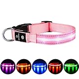 【Collar Luz Perro Recargable y Impermeable】Cada uno collar perro con el cable USB, Batería de litio incorporado ( 250 mA), No hay baterías nada más, fáciles de usar, y ambiental. Función impermeable, se puede utilizar en días de lluvia.