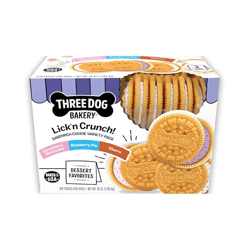 Three Dog Bakery Lick’n Crunch Dessert Favorites Variety