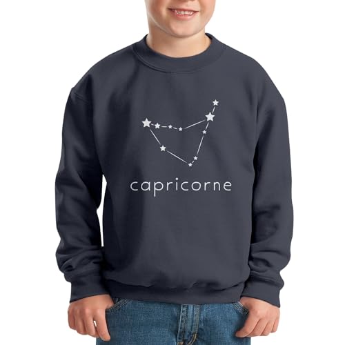 Sweat enfant Capricorne avec constellation minimaliste en coton - 2