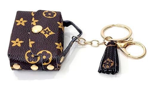 Image of JSR Designer Mini Bag Keychain with Tassel, Gold Chain, Multiple Patterns, Fashion Accessory For Car Bike Purses And Gifting