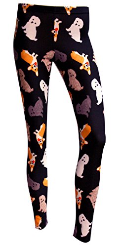 Girl's Children's Cute Dogs Puppies Animal Print Leggings3