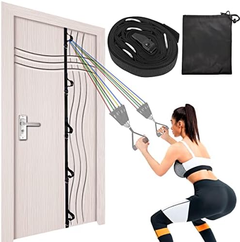 LAKXSF Door Anchor Strap for Resistance Bands Home Workout Exercise Equipment Protective Nylon Sleeves Anti-Snap Fitness Working Out Bands