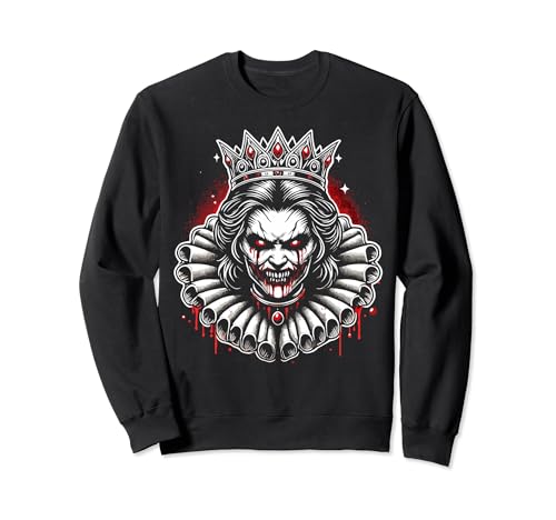 Adult Evil Queen Halloween Costume Creepy Goth Women Killer Sudadera