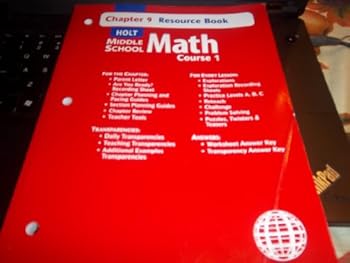 Paperback Holt Mathematics: Resource Book Chapter 9 Course 1 Book