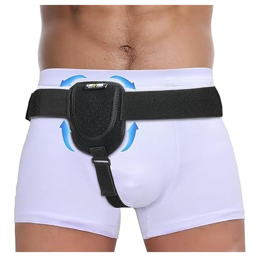 leeveel Hernia Belt for Men Inguinal, abdominal, Hernia truss Support belt for Left or Right Side Groin Pain