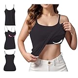 Nantdog Tank Tops with Built in Bras for Women Sports Cute Cami Workout Plus Size Camisoles Spaghetti Strap Under Clothes,items on amaon,discounts 90& off,lightning # deals of today prime by hour,my #