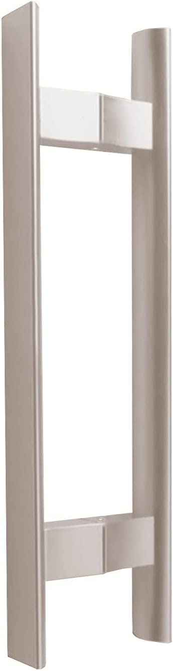 Poignée de porte coulissante en verre de 60 cm en acier argenté pour bureau et douche