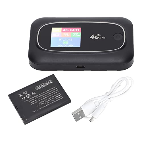 Image of Portable 4G LTE Travel Router with LED Display Compact WiFi Hotspot for Smartphones Laptops Compatible with Global SIM Cards