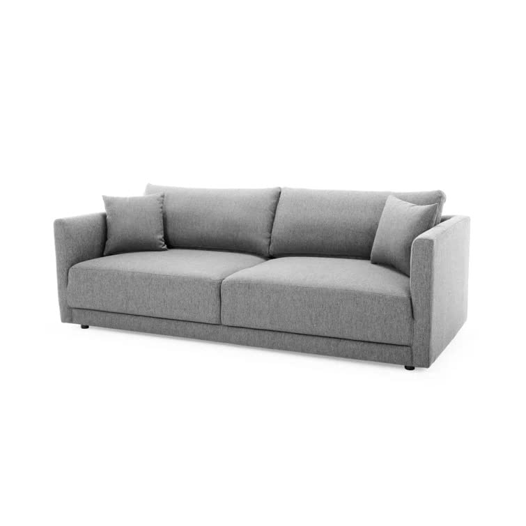 Accon 3 Seater Fabric Upholstery Sofa Set for Living Room (Grey)-image-22
