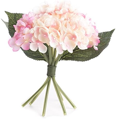 Amazon 工場直接クラフト人工色相のばねの色紫陽花ブーケcrafting 作成とembellishing ベージュ 造花 オンライン通販