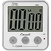 Escali Extra Large Display Digital Kitchen Timer with Clock Mode, Recall Timer Magnetic Back