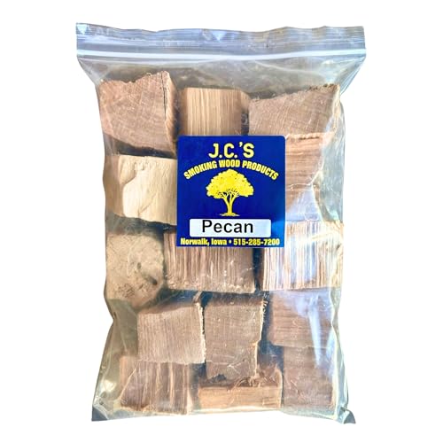J.C.'s Smoking Wood Chunks - Gallon Sized Bag - Pecan