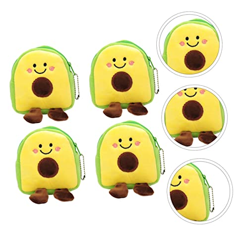 4pcs Avocado Shaped Purse Lightweight Change Pouch for Girls and Compact Wallet for Travel and Everyday Use2